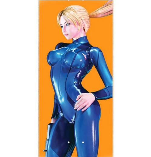 Hook-Ups Jeremy Klein Samus Zero Suit Skateboard Deck 8.5" - Image 2