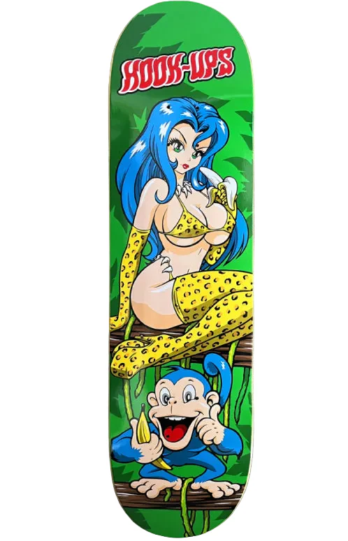 Hook-Ups Jungle Girl Skateboard Deck 8.25" - Image 2
