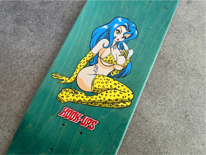 Hook-Ups Jungle Girl Skateboard Deck 8.25" - Image 4