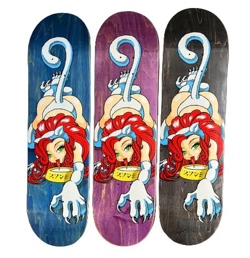 Hook-Ups Milky Cat Skateboard Deck 8.25" - Image 3