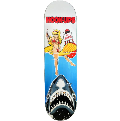 Hook-Ups No Swimming Skateboard Deck 8.25"
