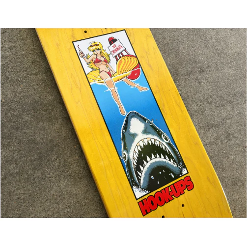 Hook-Ups No Swimming Skateboard Deck 8.25" - Image 4