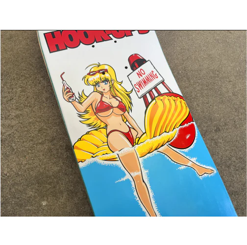 Hook-Ups No Swimming Skateboard Deck 8.25" - Image 6
