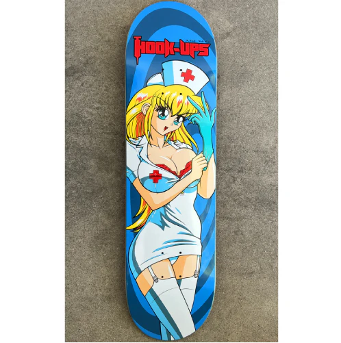 Hook-Ups Nurse Daisy Skateboard Deck 8.25" - Image 3