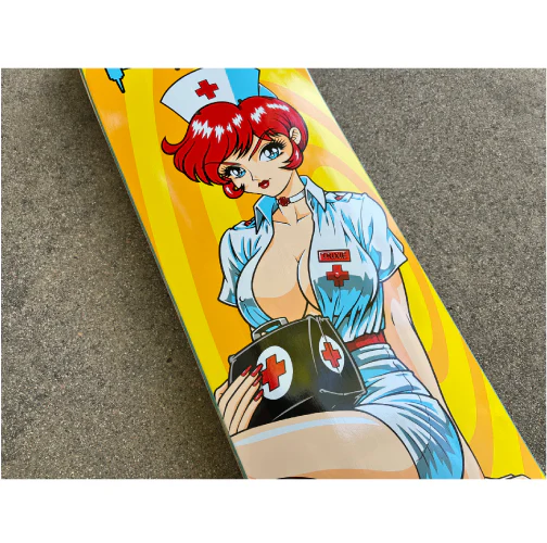Hook-Ups Nurse Trixie Skateboard Deck 8.25" - Image 5