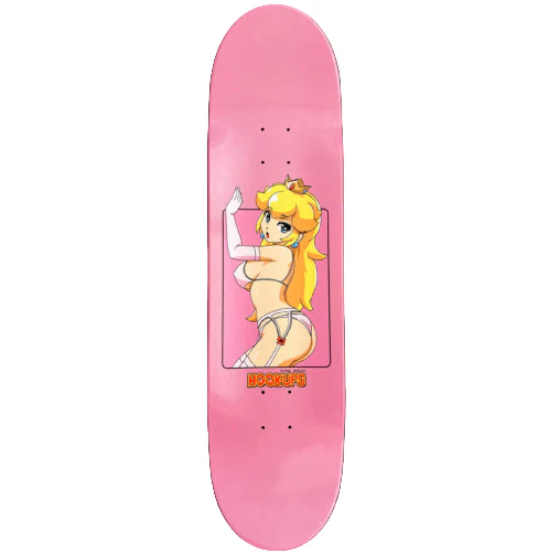 Hook-Ups Peach Special Edition Sparkle Pink Skateboard Deck 8.5" - Image 5