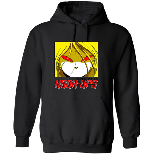 Hook-Ups Red Eyes Hoodie - Black