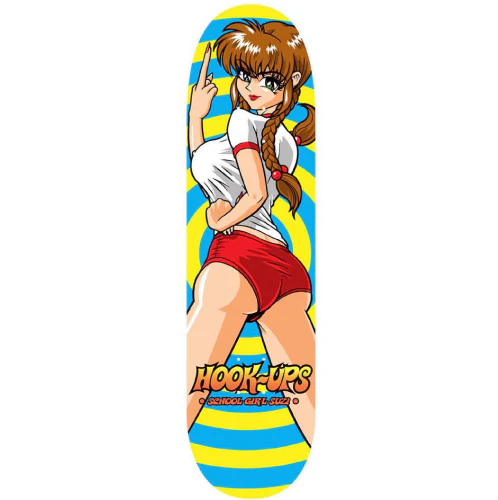 Hook-Ups School Girl Suzi #1 Skateboard Deck 8.25"