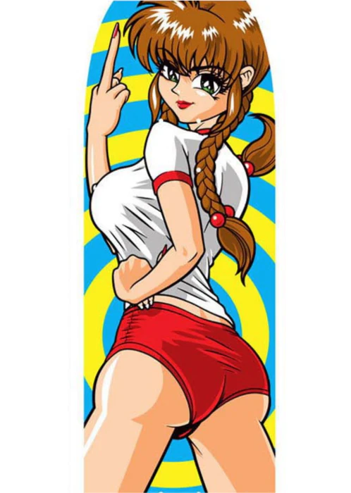 Hook-Ups School Girl Suzi #1 Skateboard Deck 8.25" - Image 2