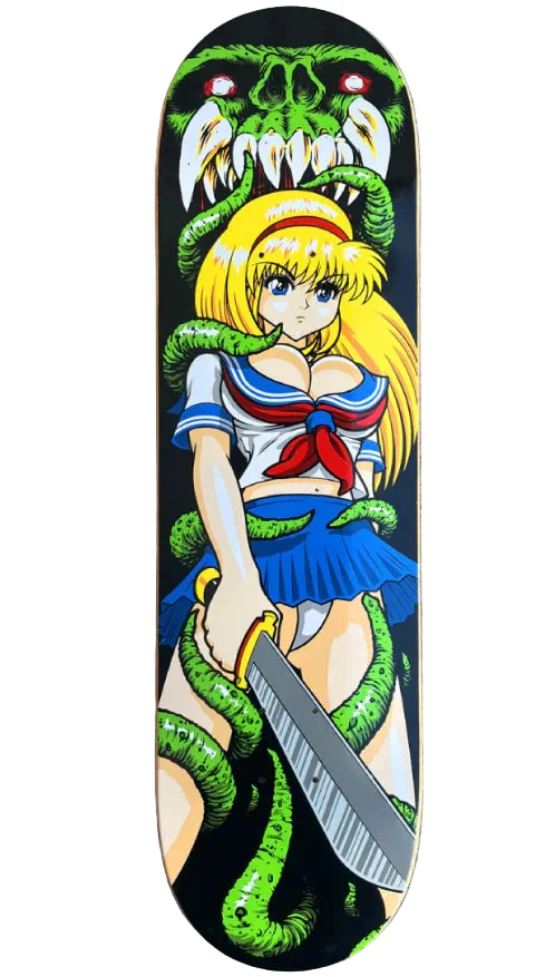 Hook-Ups Tentacle School Girl Skateboard Deck 8.5" - Image 2