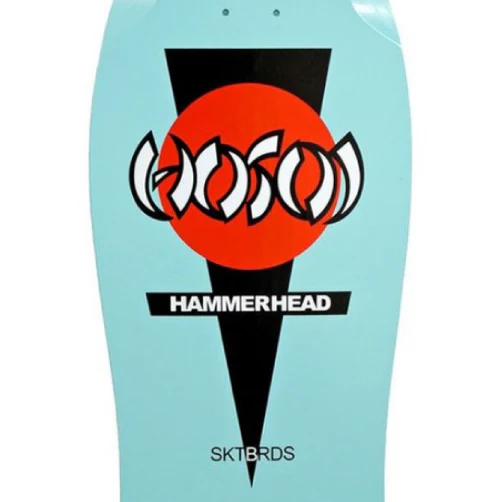 Hosoi OG Classic Hammerhead Reissue Skateboard Deck Turquoise 10.5" - Image 2