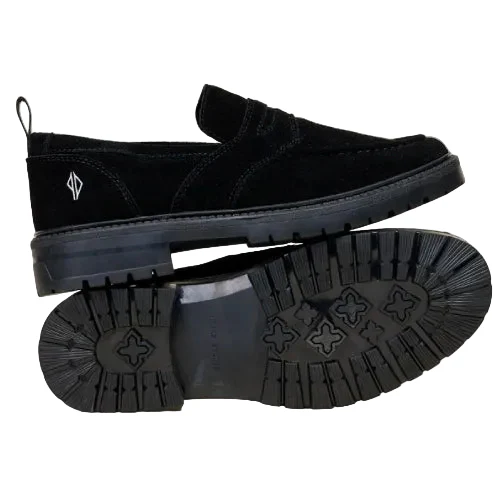 Hours is Yours Cohiba PD X Dollin Lug Loafer - Black Suede - Image 4