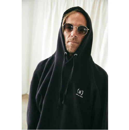 Hours Is Yours Monogram Logo Hoodie - Black - Image 2