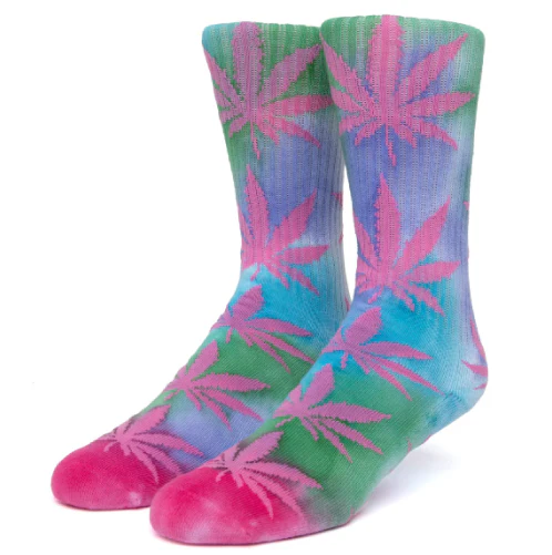HUF Drip Dye Plantlife Socks - Pink