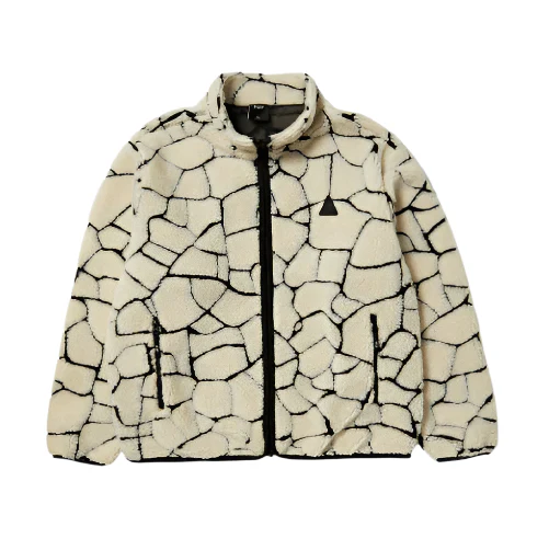 HUF Quake High Pile Fleece Jacket - Natural