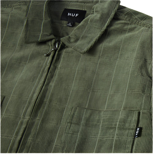 HUF Trenton Zip Shacket -  Olive - Image 2