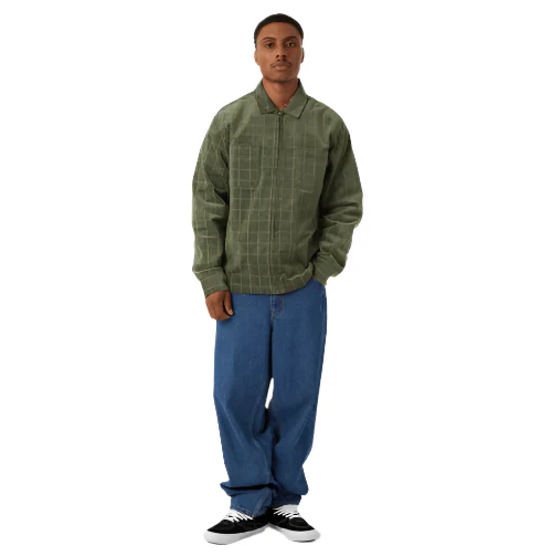 HUF Trenton Zip Shacket -  Olive - Image 5