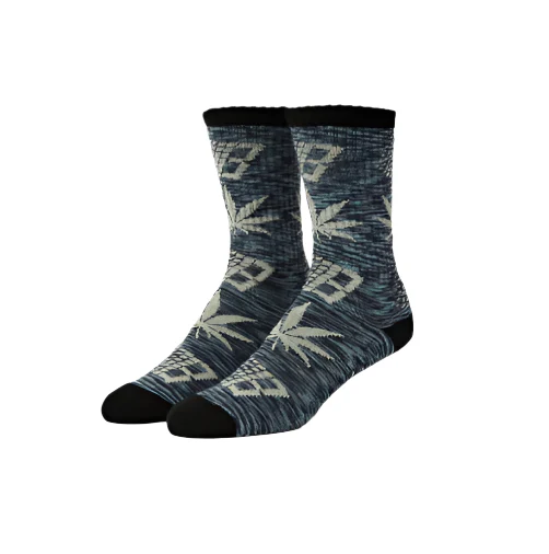 HUF X Bronze 56K Plantlife Marled Socks - Black