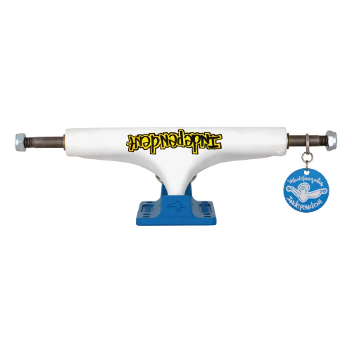 Independent Stage 4 Gonz Flat White/Blue Standard Trucks (Set of 2) - Image 3