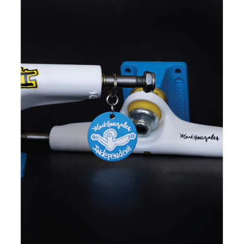 Independent Stage 4 Gonz Flat White/Blue Standard Trucks (Set of 2) - Image 5