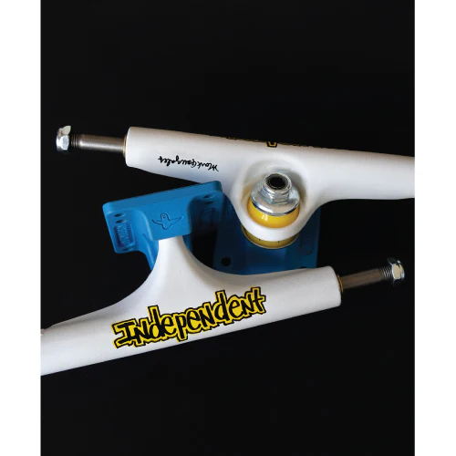 Independent Stage 4 Gonz Flat White/Blue Standard Trucks (Set of 2) - Image 6
