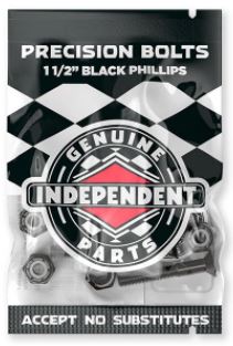 Independent Phillips Precision Bolts Hardware Black 1.5"