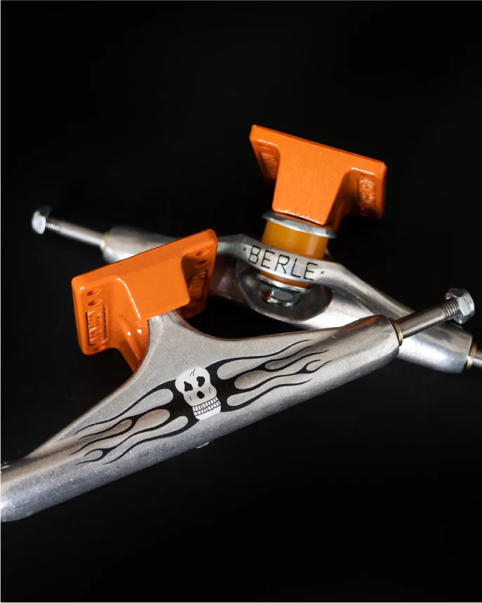 Independent Stage 11 Berle Standard Polished/Orange Trucks (Set of 2) - Image 5