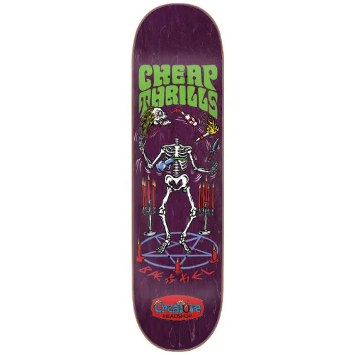 Creature Kevin Baekkel Cheap Thrills Skateboard Deck Purple 8.375"