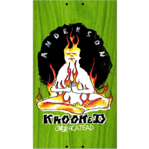 Krooked Anderson Overheated Skateboard Deck Assorted 8.38" - Image 2