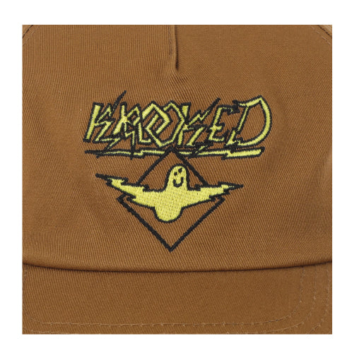 Krooked Bird Lightning Snapback Hat - Tan - Image 2