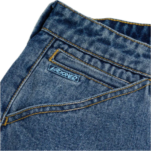Krooked Blue Eyes Denim Twill Pant - Blue - Image 4