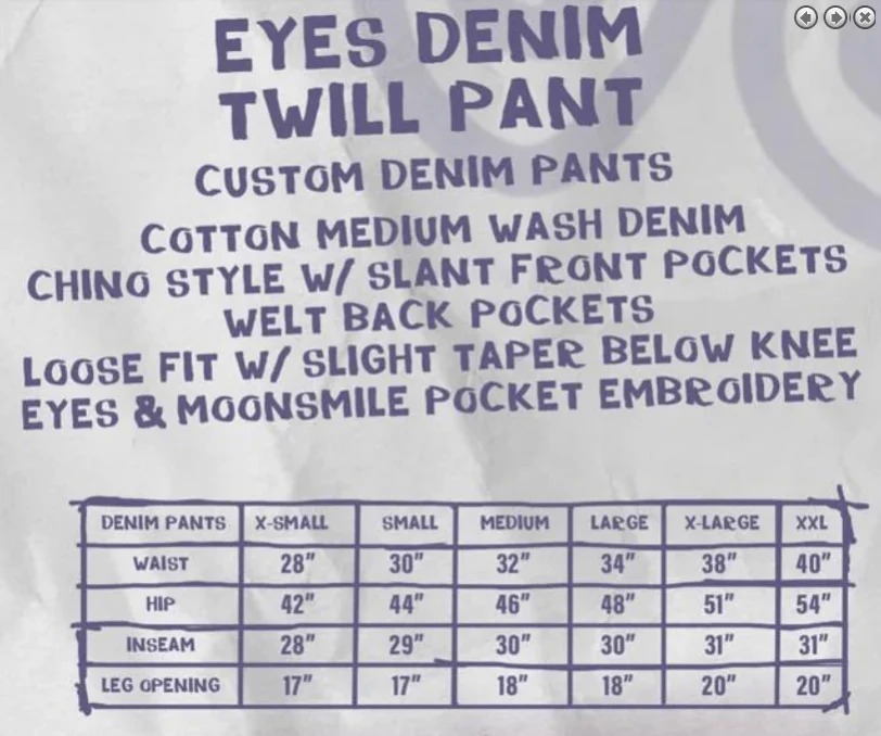 Krooked Blue Eyes Denim Twill Pant - Blue - Image 5