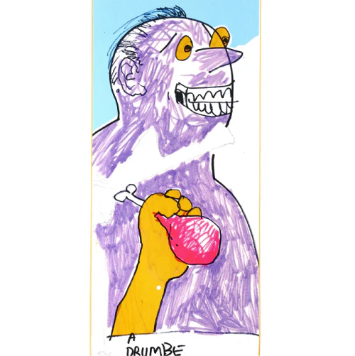 Krooked Cernicky Drumb Stick Skateboard Deck 8.25" - Image 2