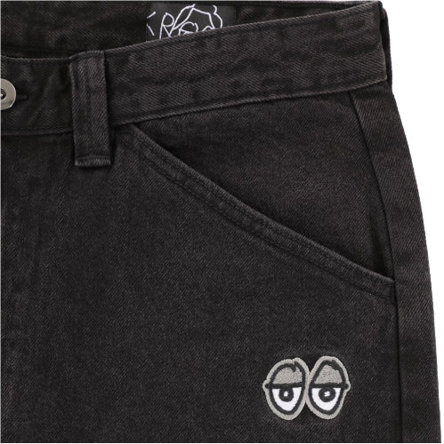 Krooked Eyes Denim Twill Pant - Black - Image 2