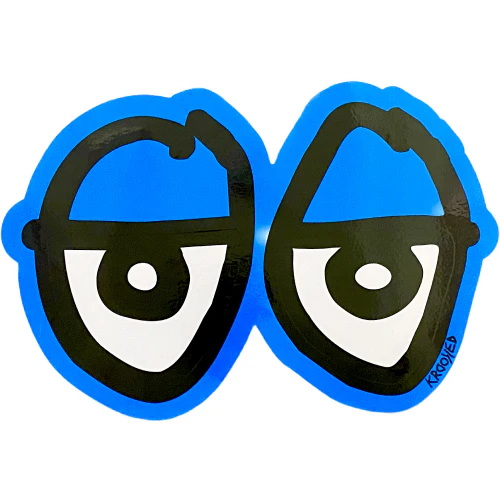 Krooked Neon Eyes Sticker 11" - Image 4