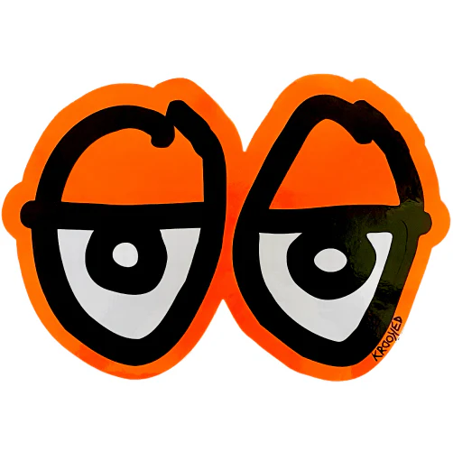 Krooked Neon Eyes Sticker 11" - Image 5