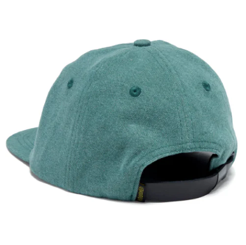 Krooked Eyes Strapback Hat - Green Denim - Image 2