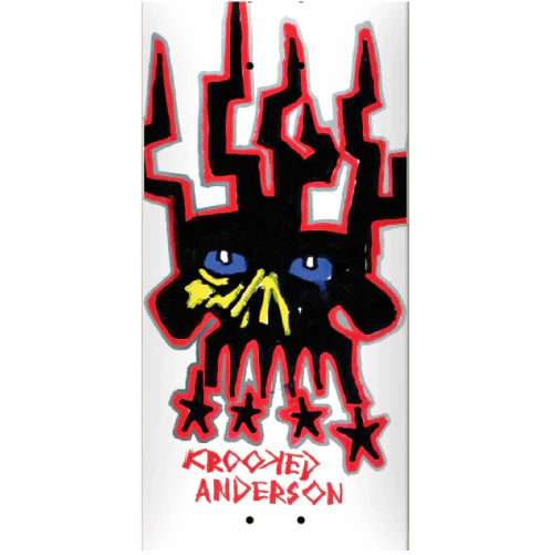 Krooked Manderson Skull King Skateboard Deck 8.38" - Image 2