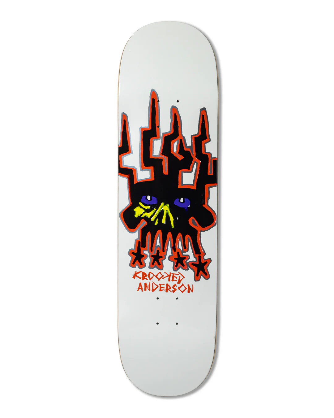 Krooked Manderson Skull King Skateboard Deck 8.38" - Image 3