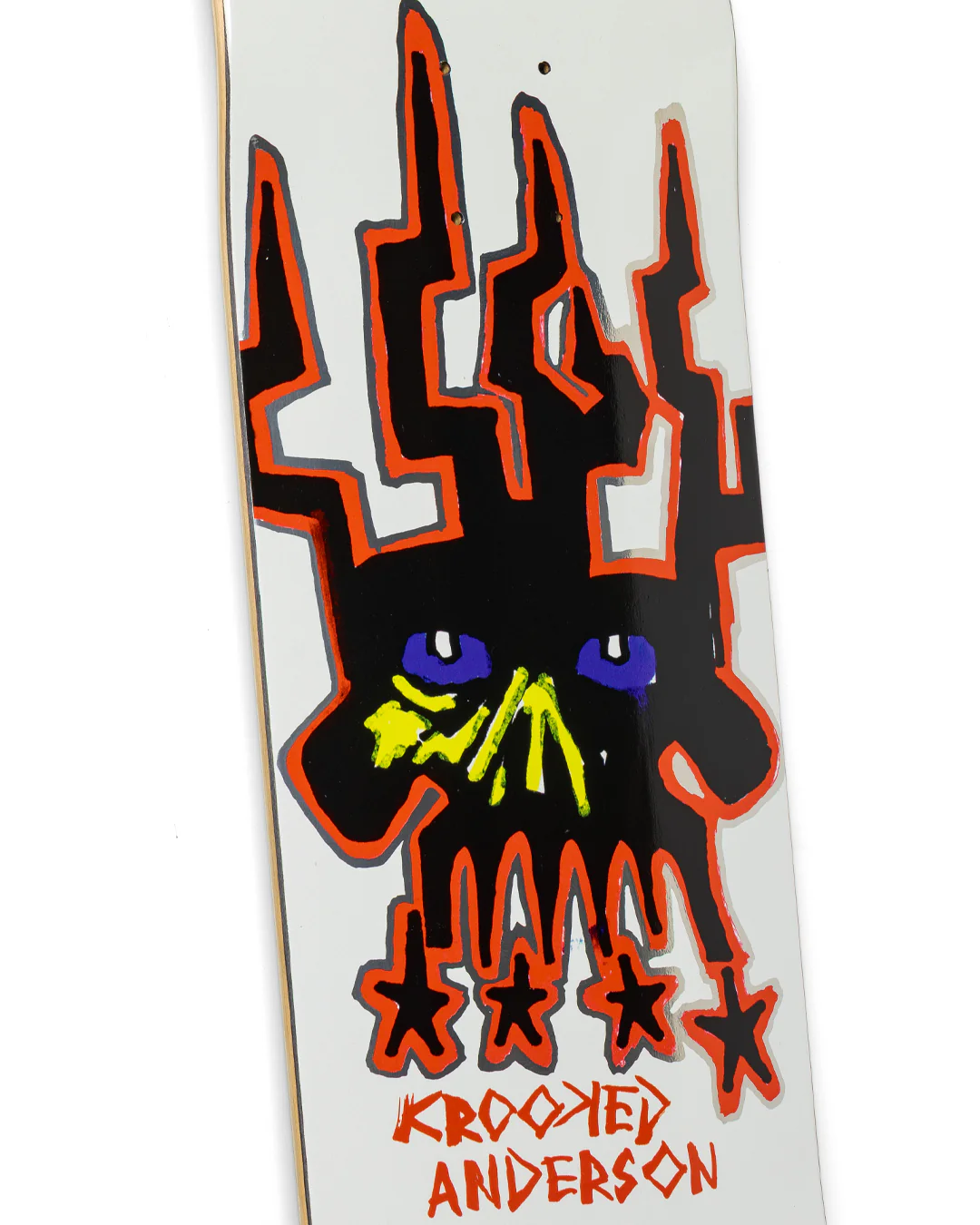 Krooked Manderson Skull King Skateboard Deck 8.38" - Image 5