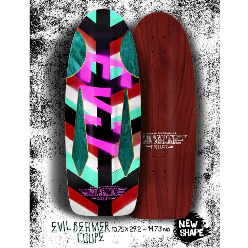 Krooked Mark Gonzales Evil Beamer Coupe Skateboard Deck Random Veneer 10.75" - Image 3