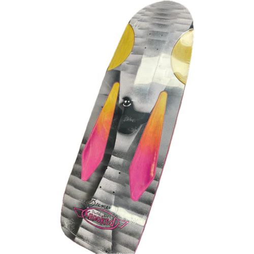 *LIMITED* Krooked Mark Gonzales Pure Evil Bird 2 Beamer Skateboard Deck 10.75" - Image 2