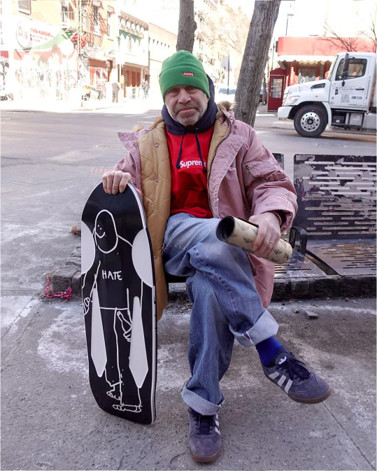 Krooked Mark Gonzales SSD25 Hate Beamer Skateboard Deck 10.75" - Image 11