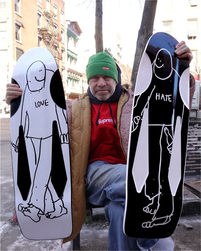 Krooked Mark Gonzales SSD25 Hate Beamer Skateboard Deck 10.75" - Image 12