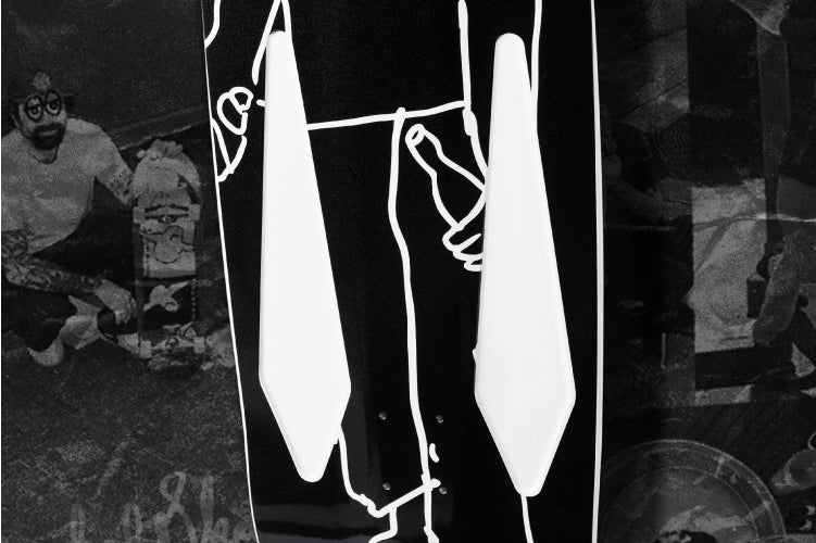 Krooked Mark Gonzales SSD25 Hate Beamer Skateboard Deck 10.75" - Image 7