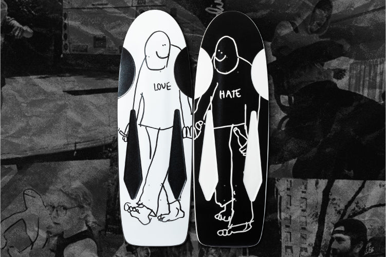 Krooked Mark Gonzales SSD25 Hate Beamer Skateboard Deck 10.75" - Image 9
