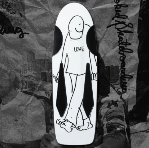 Krooked Mark Gonzales SSD25 Love Beamer Skateboard Deck 10.75"