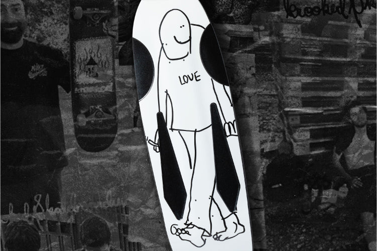 Krooked Mark Gonzales SSD25 Love Beamer Skateboard Deck 10.75" - Image 5