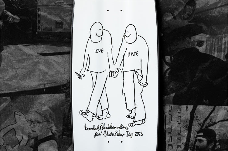 Krooked Mark Gonzales SSD25 Love Beamer Skateboard Deck 10.75" - Image 8