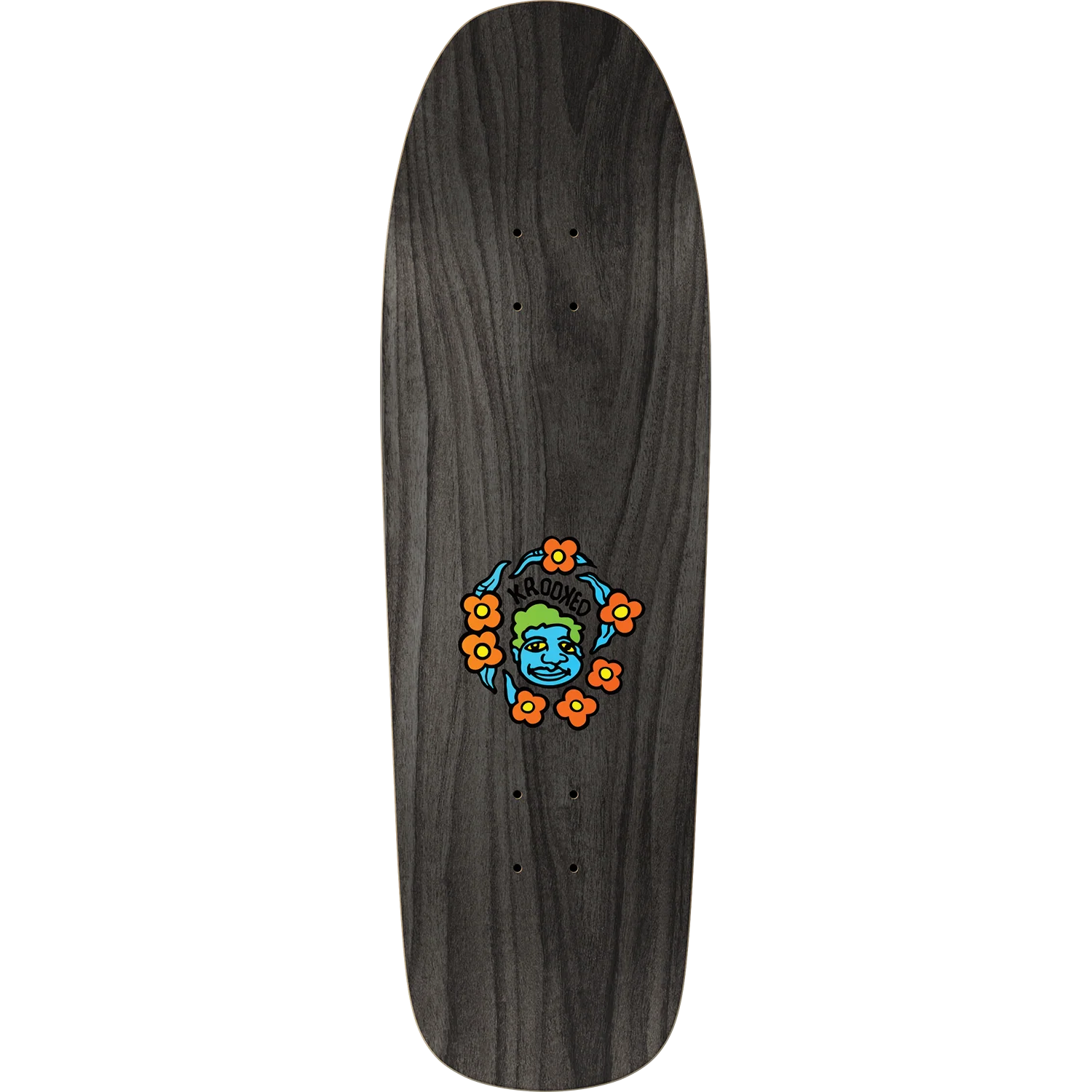 Krooked Mark Gonzales Pro Sweatpant Blacklight Shaped Skateboard Deck 9.81" - Image 2